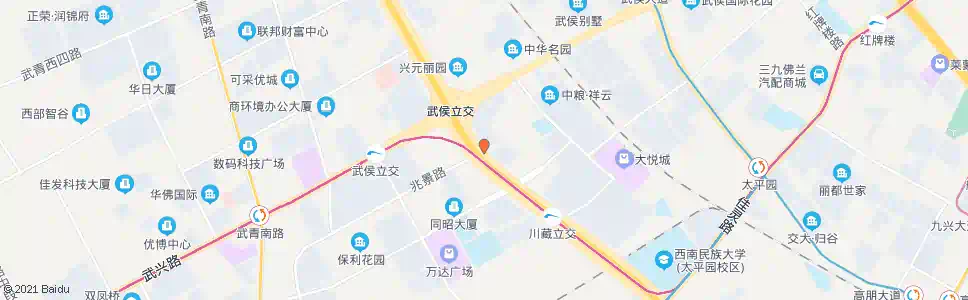 成都太平园中五路_公交站地图_成都公交_妙搜公交查询2025