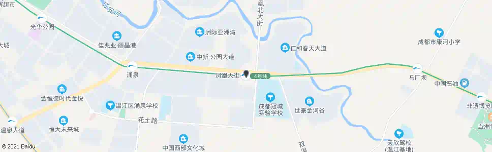 成都地铁凤凰大街站_公交站地图_成都公交_妙搜公交查询2025