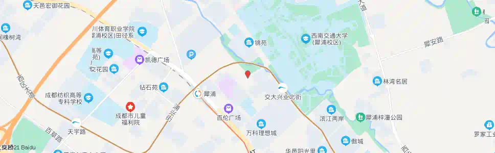 成都天府路校园路口_公交站地图_成都公交_妙搜公交查询2025