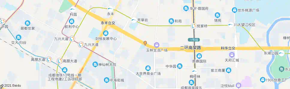 成都二环紫荆北路口_公交站地图_成都公交_妙搜公交查询2025