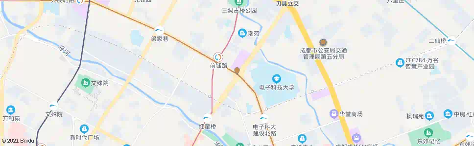 成都一环路北四段_公交站地图_成都公交_妙搜公交查询2025