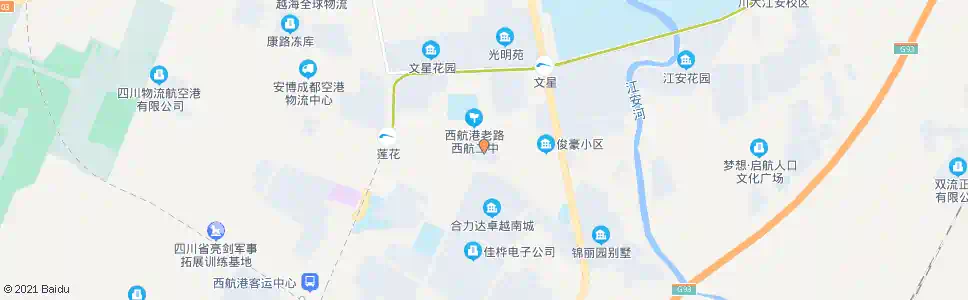 成都江安丽苑_公交站地图_成都公交_妙搜公交查询2025