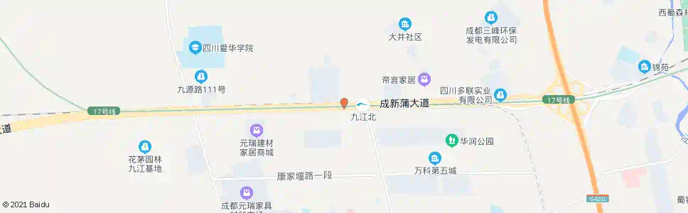 成都大井社区服务站_公交站地图_成都公交_妙搜公交查询2025