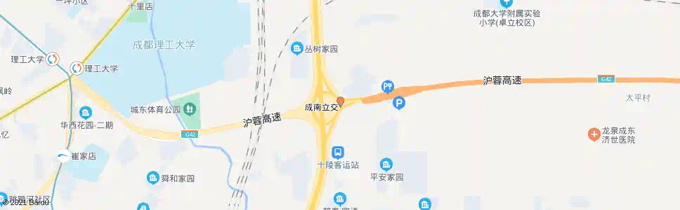 成都三环南华立交内侧_公交站地图_成都公交_妙搜公交查询2025