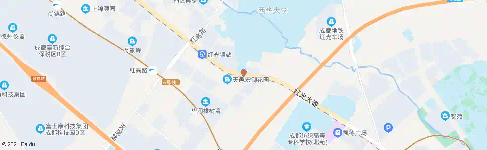 成都西华大学南大门_公交站地图_成都公交_妙搜公交查询2025
