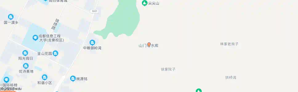 成都山门寺水库_公交站地图_成都公交_妙搜公交查询2025