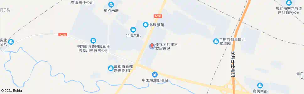 成都佳飞建材城_公交站地图_成都公交_妙搜公交查询2025