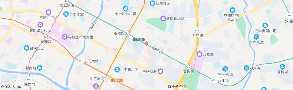 成都双华南路_公交站地图_成都公交_妙搜公交查询2025