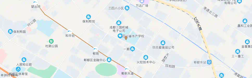 成都郫县实验学校_公交站地图_成都公交_妙搜公交查询2025