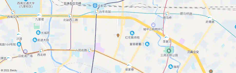 成都北站东二路中_公交站地图_成都公交_妙搜公交查询2025