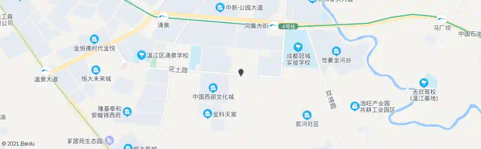 成都花土路中_公交站地图_成都公交_妙搜公交查询2025