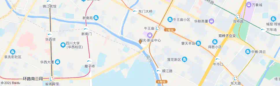 成都九眼桥西_公交站地图_成都公交_妙搜公交查询2025