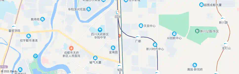 成都二江路龙灯山路口_公交站地图_成都公交_妙搜公交查询2025