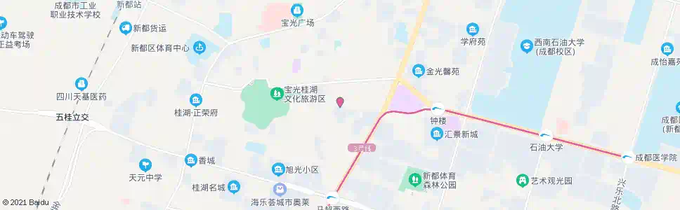 成都香城丽园_公交站地图_成都公交_妙搜公交查询2025