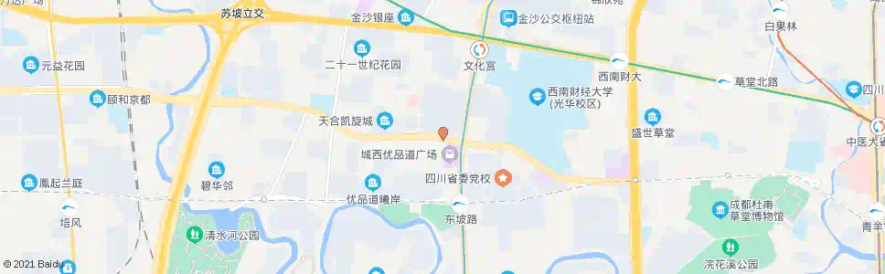 成都光华大道青羊大道口_公交站地图_成都公交_妙搜公交查询2025