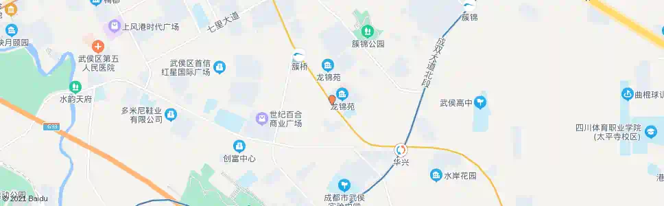 成都簇锦南路_公交站地图_成都公交_妙搜公交查询2025