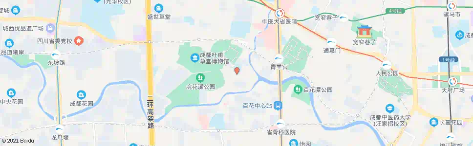 成都草堂小学南门_公交站地图_成都公交_妙搜公交查询2025