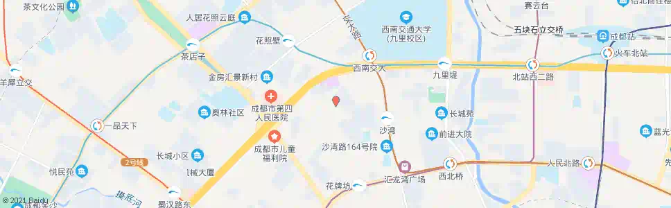 成都金沙北二路_公交站地图_成都公交_妙搜公交查询2025