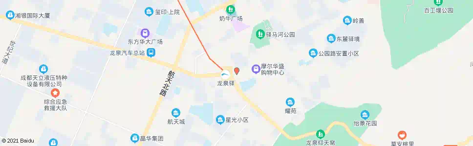 成都中街广场_公交站地图_成都公交_妙搜公交查询2025