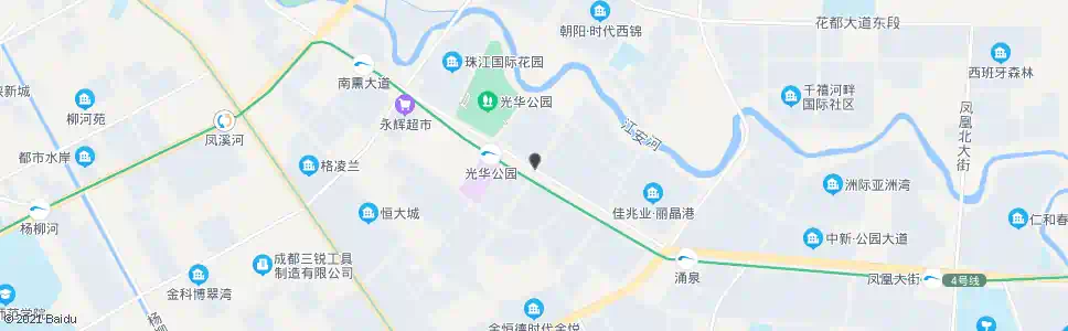 成都光华大道三段政和街口_公交站地图_成都公交_妙搜公交查询2025