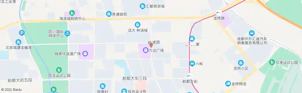 成都星空路航港路口_公交站地图_成都公交_妙搜公交查询2025