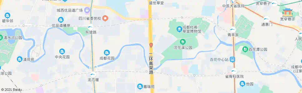 成都二环路清水河_公交站地图_成都公交_妙搜公交查询2025