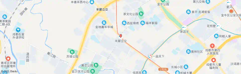 成都羊犀立交站_公交站地图_成都公交_妙搜公交查询2025