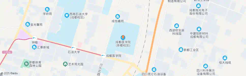 成都医学院新都校区_公交站地图_成都公交_妙搜公交查询2025