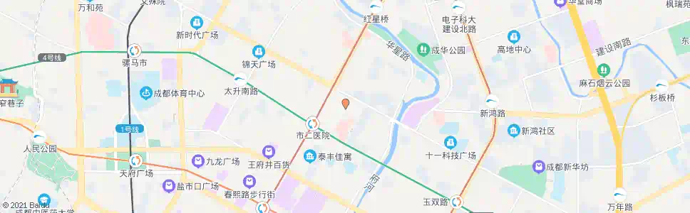 成都庆云北街_公交站地图_成都公交_妙搜公交查询2025