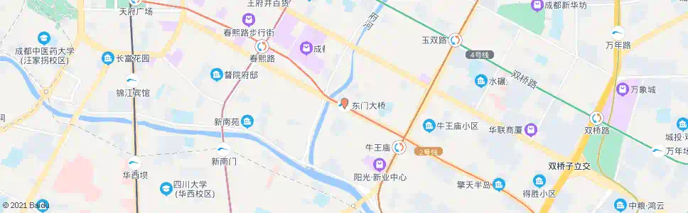 成都东门大桥_公交站地图_成都公交_妙搜公交查询2025