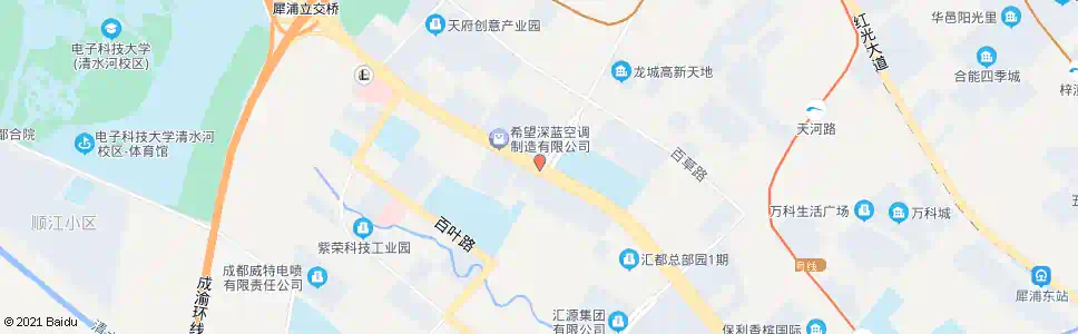 成都西芯大道迪康大道口_公交站地图_成都公交_妙搜公交查询2025