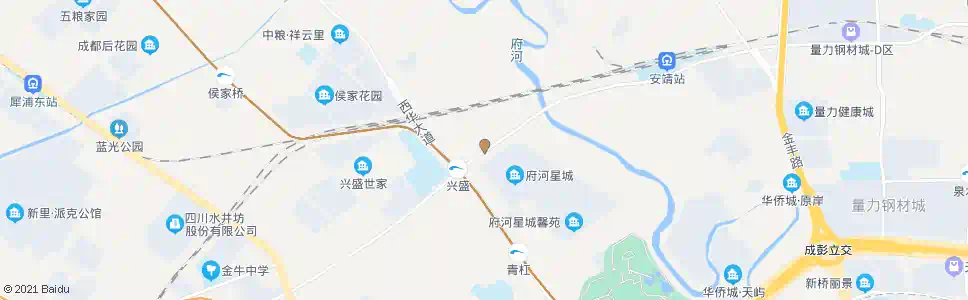 成都金芙蓉大道西华大道口_公交站地图_成都公交_妙搜公交查询2025