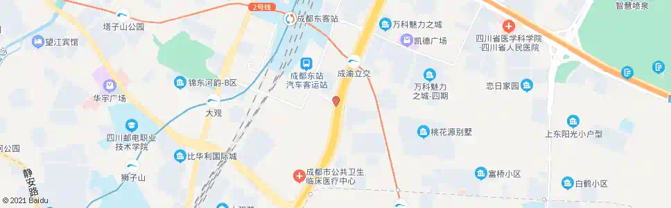 成都三环路内侧岷江路口_公交站地图_成都公交_妙搜公交查询2025