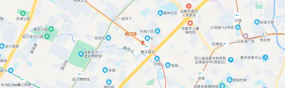 成都蜀汉西路_公交站地图_成都公交_妙搜公交查询2025