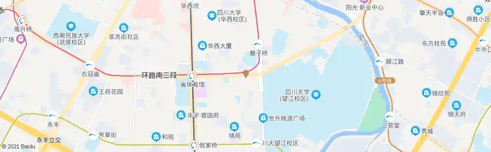 成都一环路南二段_公交站地图_成都公交_妙搜公交查询2025
