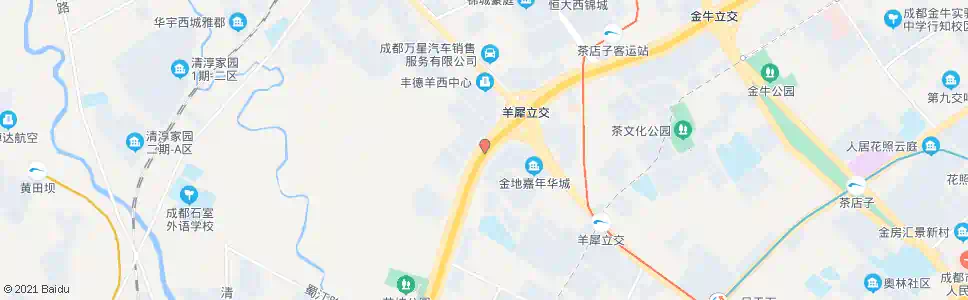成都西三环路四段中外侧_公交站地图_成都公交_妙搜公交查询2025