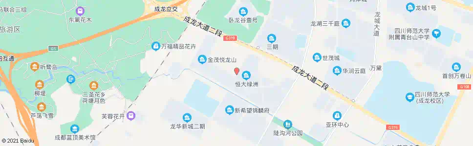 成都恒大绿洲_公交站地图_成都公交_妙搜公交查询2025