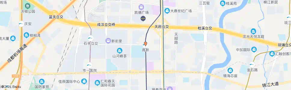 成都高新_公交站地图_成都公交_妙搜公交查询2025