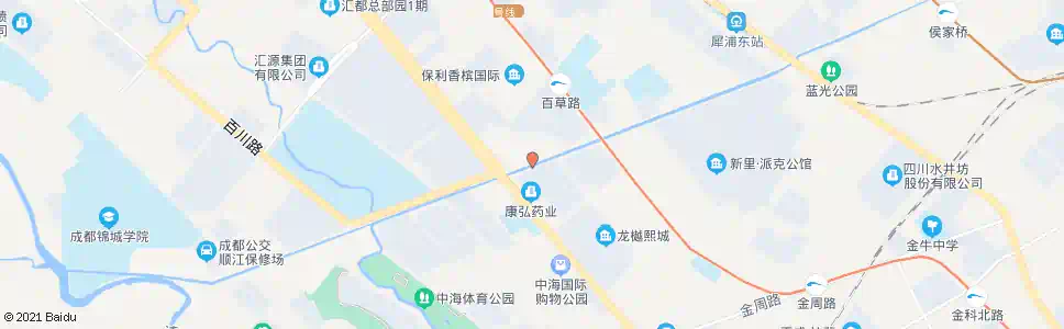 成都金粮路南_公交站地图_成都公交_妙搜公交查询2025