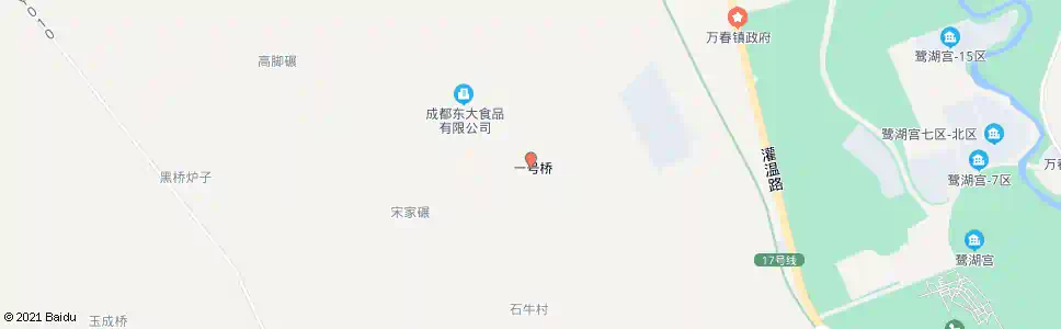 成都一号桥_公交站地图_成都公交_妙搜公交查询2025