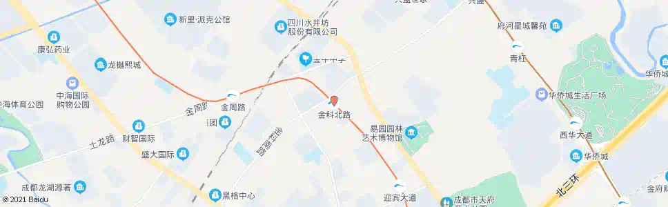成都金科北路站_公交站地图_成都公交_妙搜公交查询2025