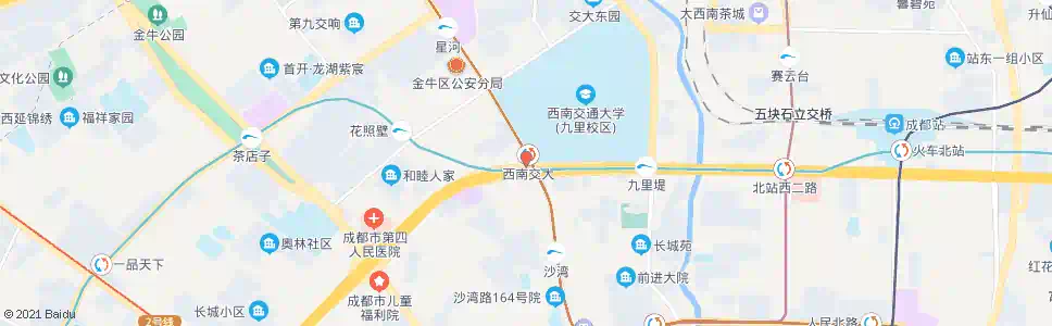 成都西南交大老校区_公交站地图_成都公交_妙搜公交查询2025
