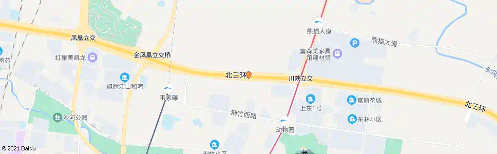 成都北三环路三段东内侧_公交站地图_成都公交_妙搜公交查询2025