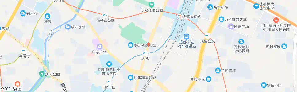 成都锦绣大道大渡河路口_公交站地图_成都公交_妙搜公交查询2025