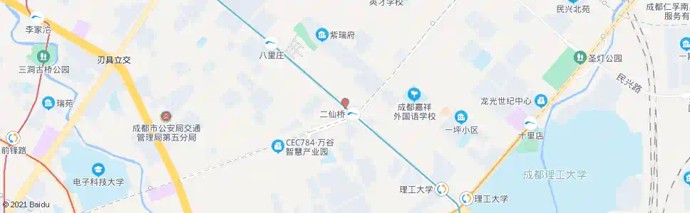 成都二仙桥西路_公交站地图_成都公交_妙搜公交查询2025