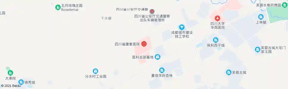 成都省八一康复中心_公交站地图_成都公交_妙搜公交查询2025