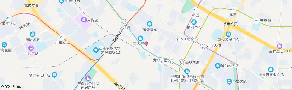 成都董家湾南街口_公交站地图_成都公交_妙搜公交查询2025