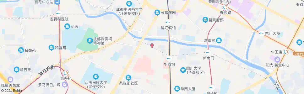 成都黉门街_公交站地图_成都公交_妙搜公交查询2025