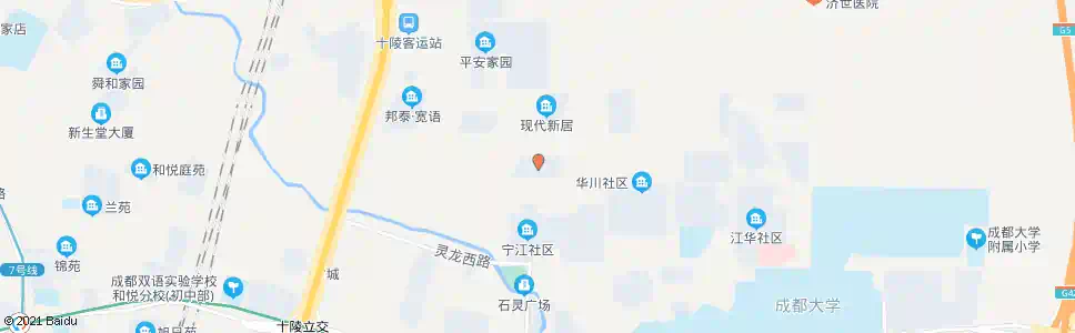 成都时代新居e区_公交站地图_成都公交_妙搜公交查询2025