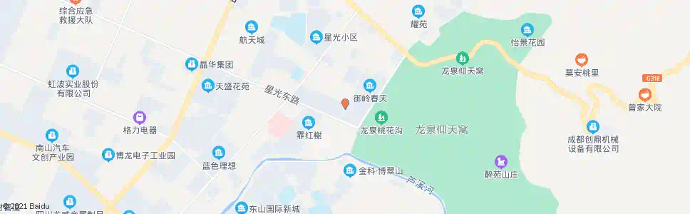成都燃灯寺路星光东路口_公交站地图_成都公交_妙搜公交查询2025